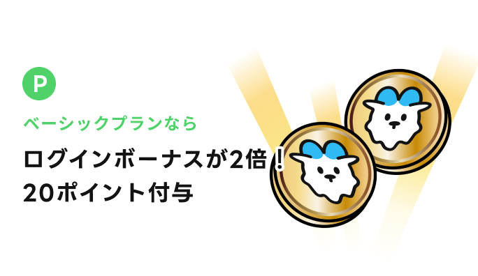 配布ポイントの増加