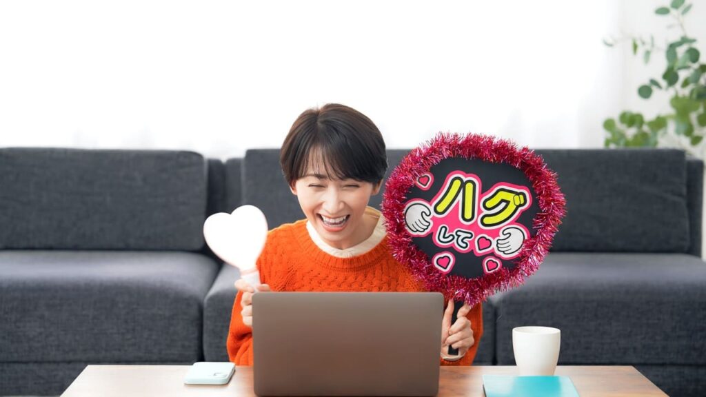 アイドルファンの女性