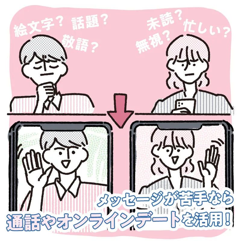 通話・オンラインデート機能を活用する