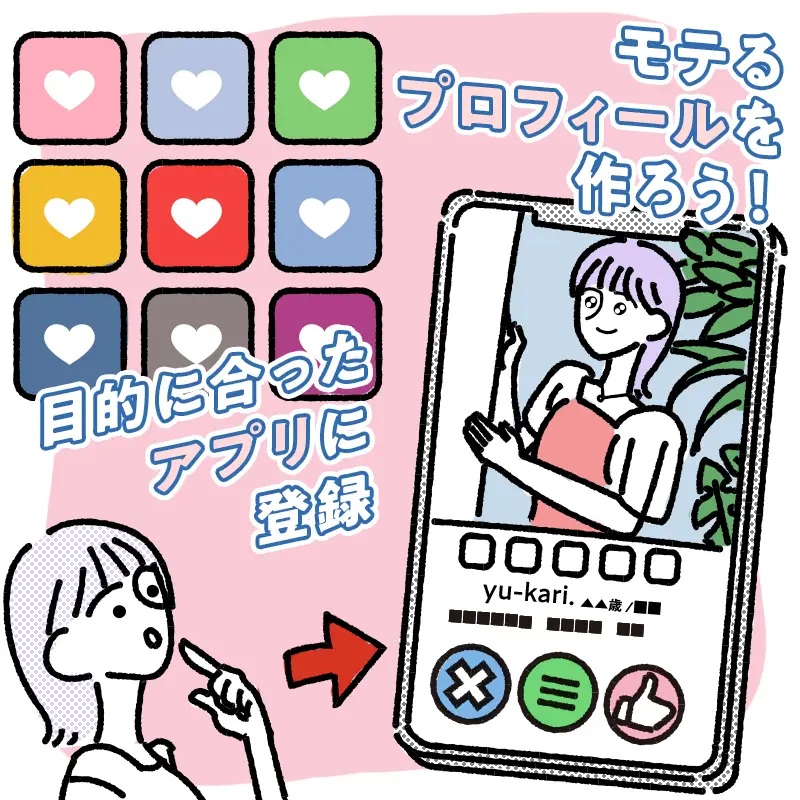 1. アプリをインストールしてプロフィールを設定する