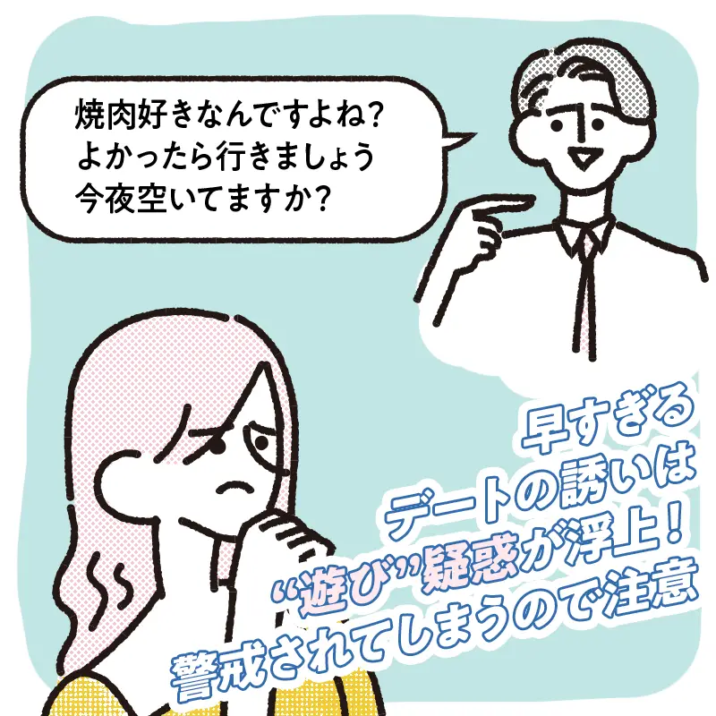 いきなりデートに誘っている