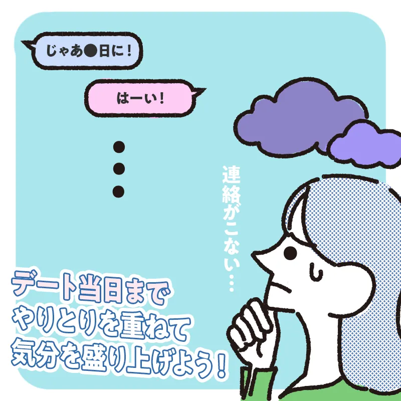4. デート当日までメッセージのやり取りを続ける
