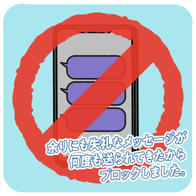 メッセージの内容に問題があった
